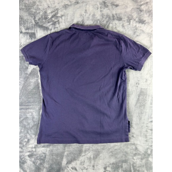 Vintage Polo Ralph Lauren Men's Polo Shirt Medium Purple Red Pony Classic Fit - Picture 4 of 7